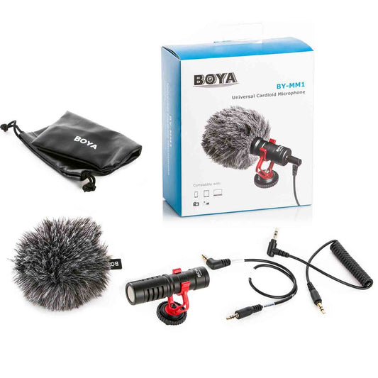Boya BY-MM1 Universal Cardiod Shotgun Microphone With 3 Year Warranty