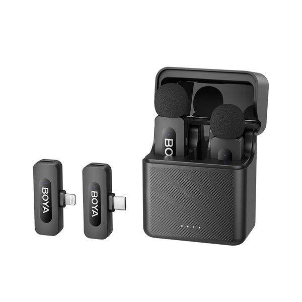 By-V3 Combo Dual Wireless Microphone (For IOS + Type C)