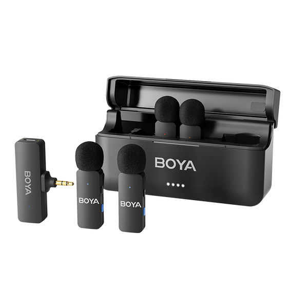 BY-V4 4-Channel Mini Wireless Microphone For Camera